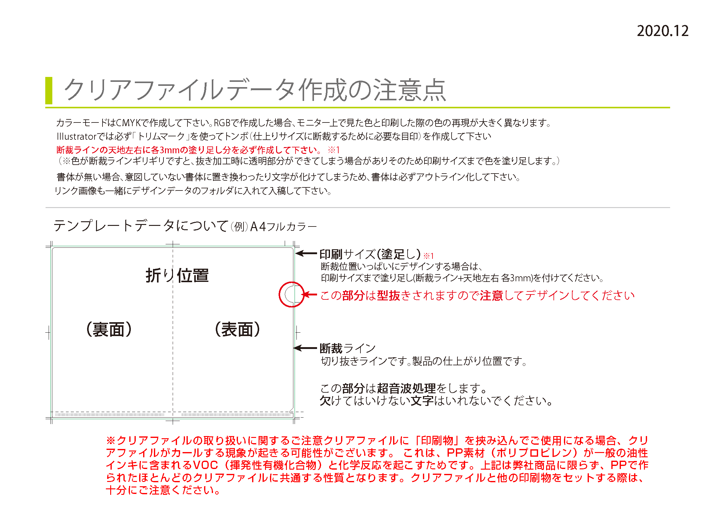 クリアファイルデータ